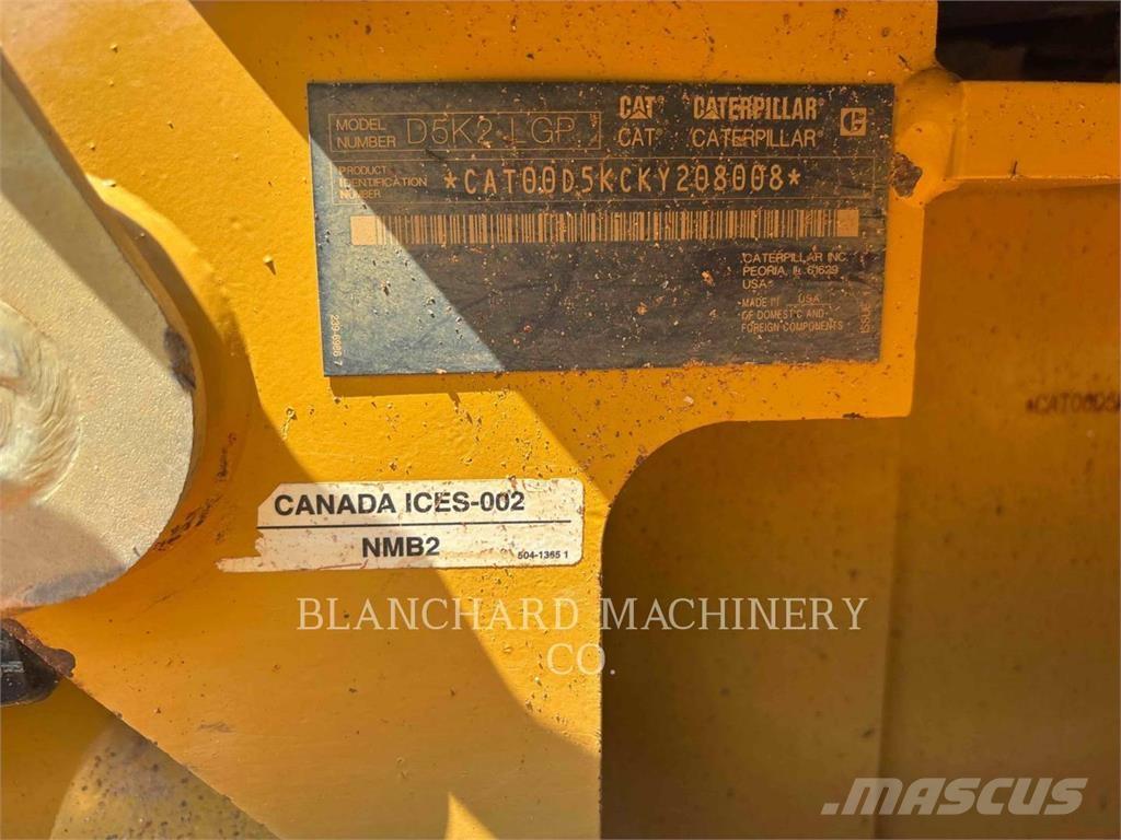 CAT D5K2 LGP Telaketjupuskutraktorit