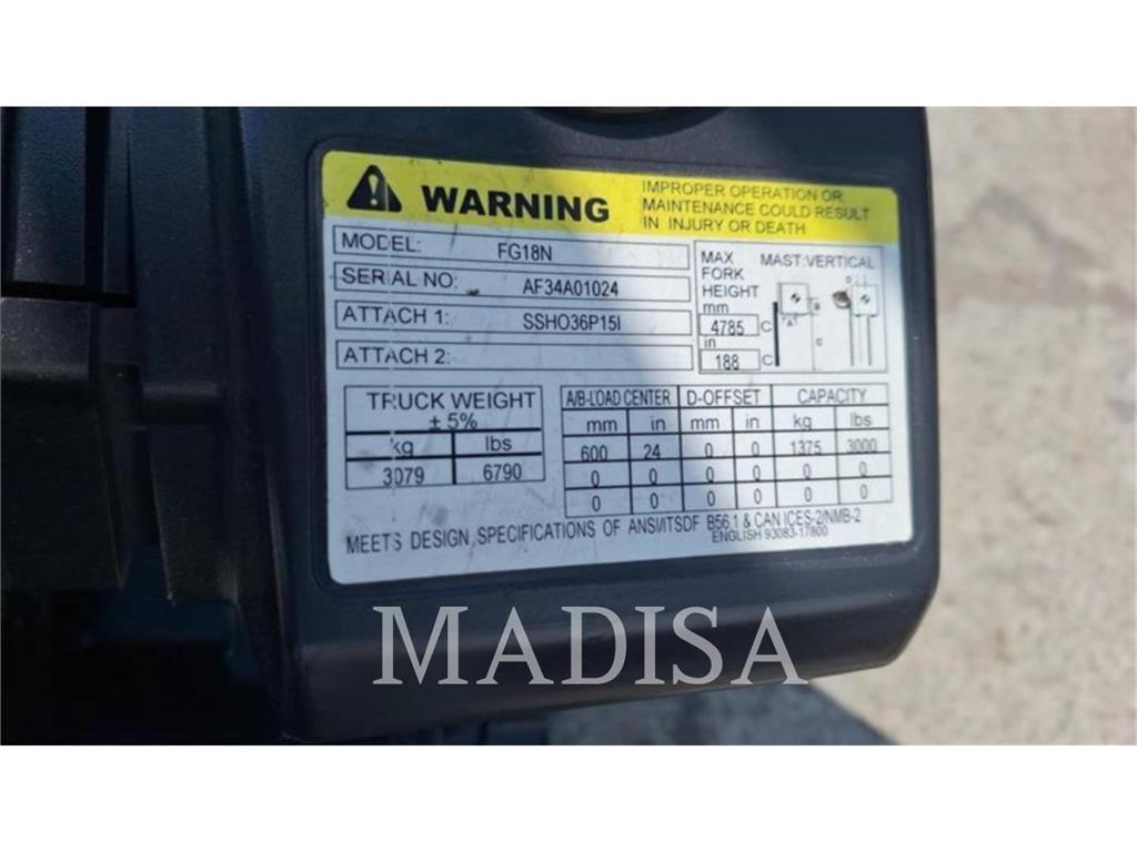 CAT FG18N Muut haarukkatrukit