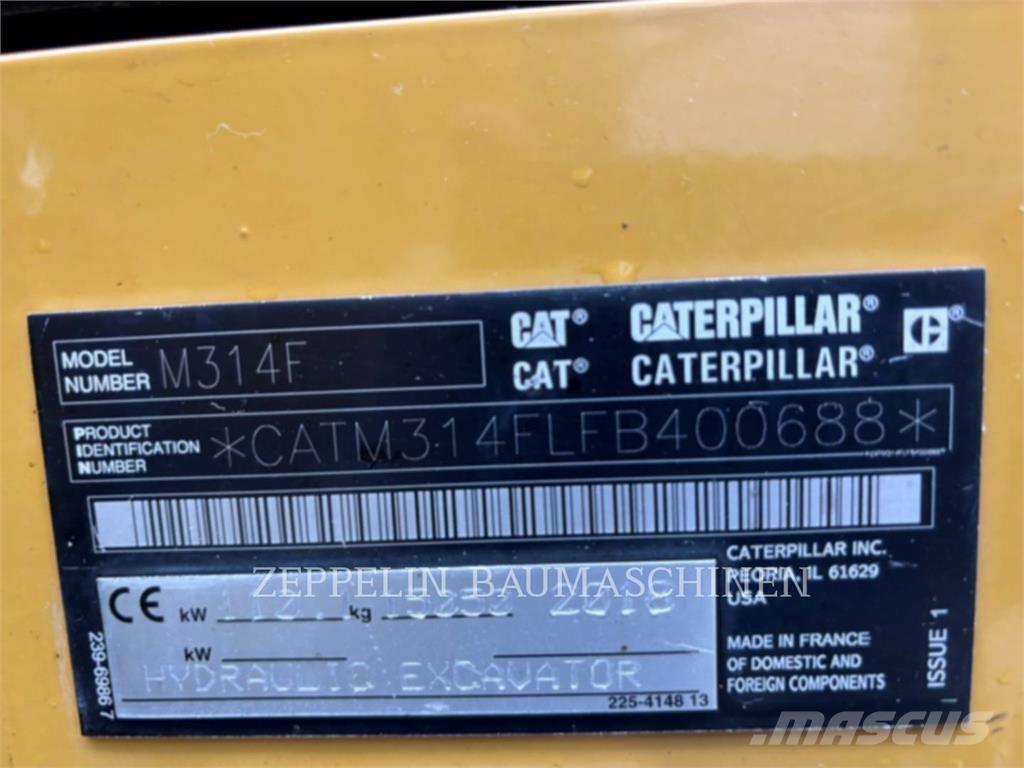 CAT M314F Pyöräkaivukoneet