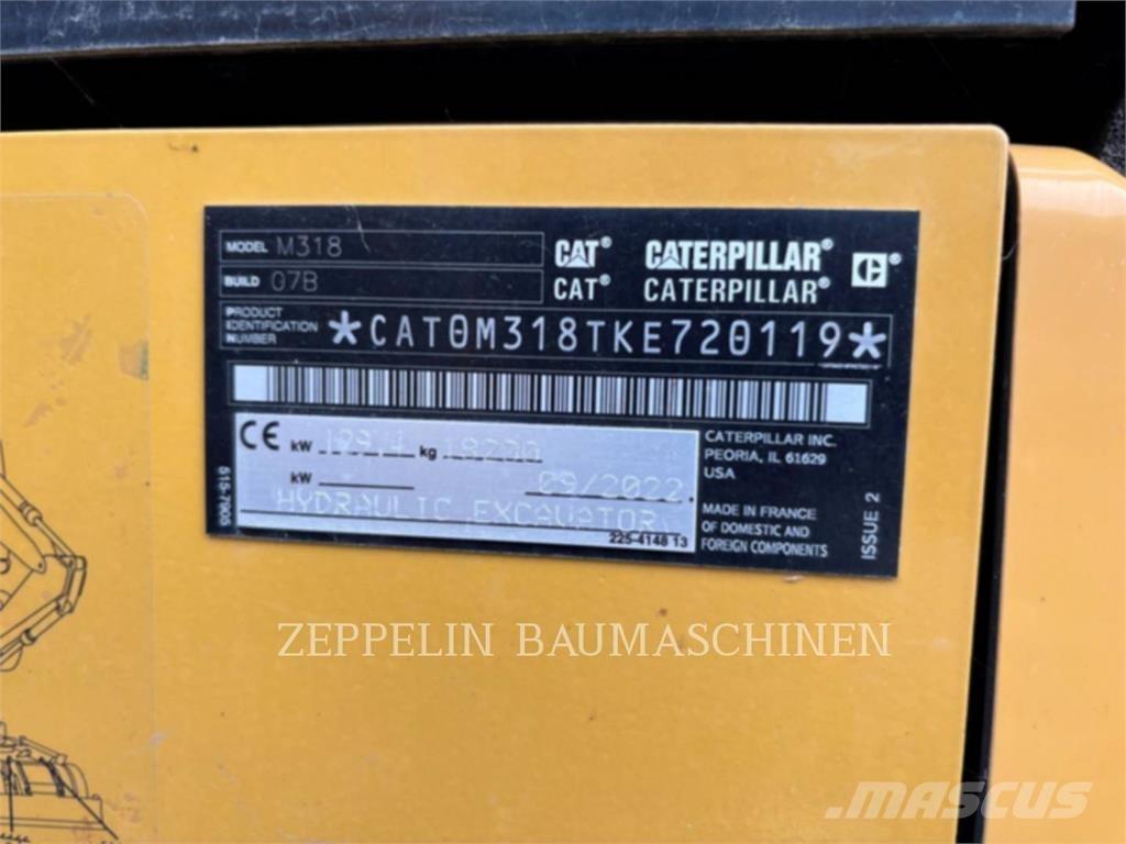 CAT M318-07A Pyöräkaivukoneet