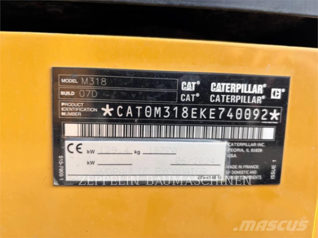 CAT M318-07A Pyöräkaivukoneet