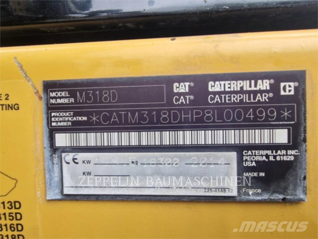 CAT M318D Pyöräkaivukoneet