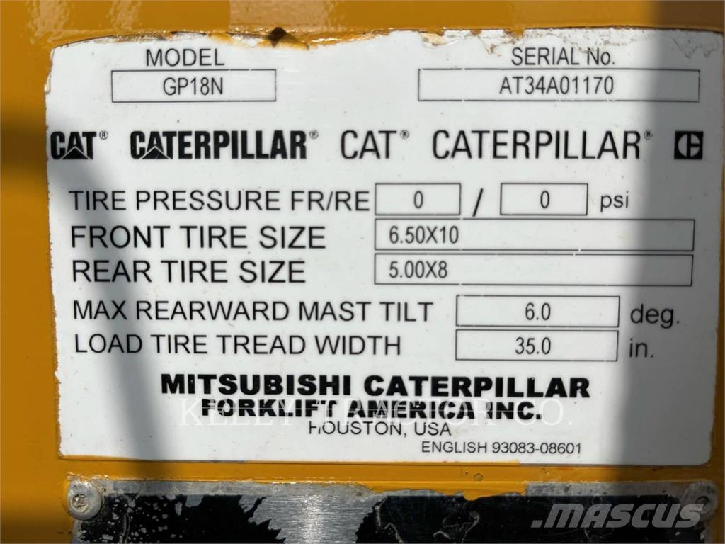 CAT MCFGP18N5 Nestekaasutrukit