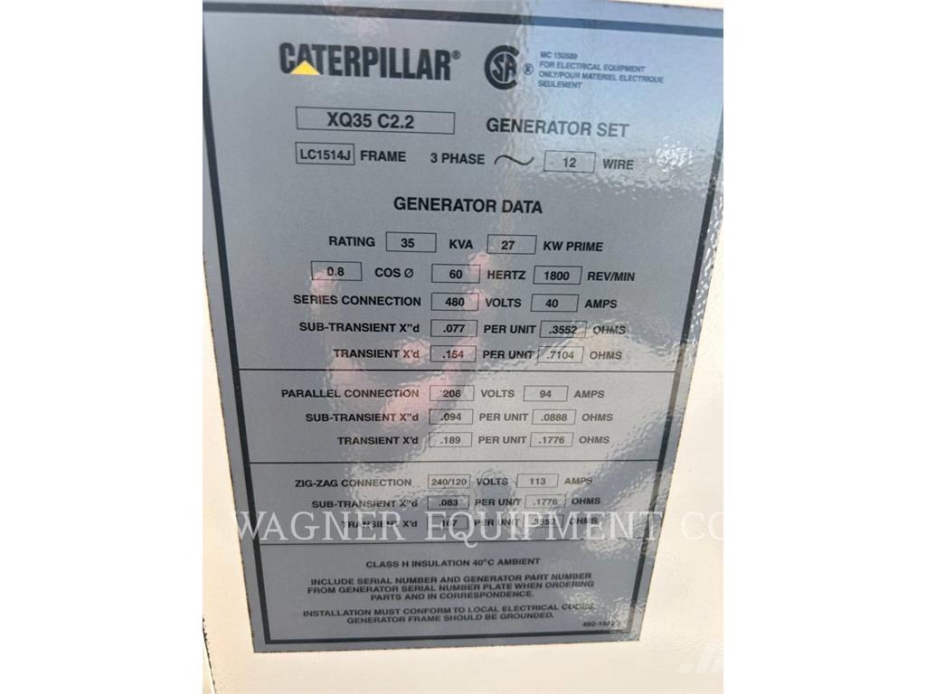 CAT XQ 35 Muut generaattorit