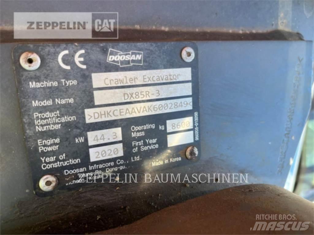 Doosan DX85R-3 Telakaivukoneet
