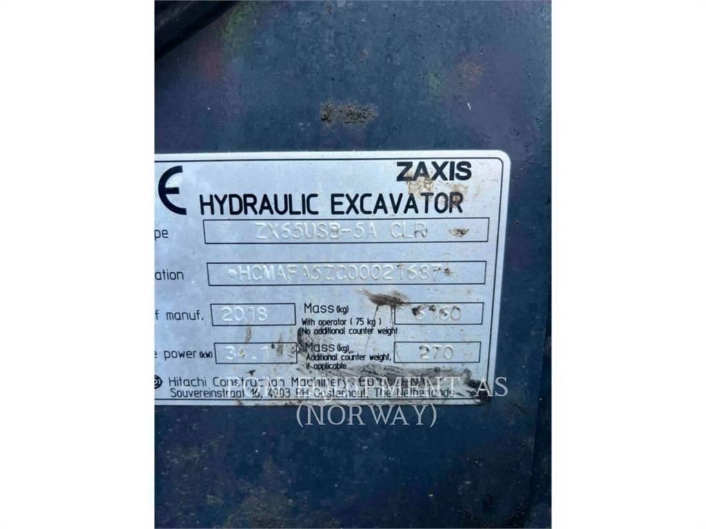Hitachi ZX65 Telakaivukoneet