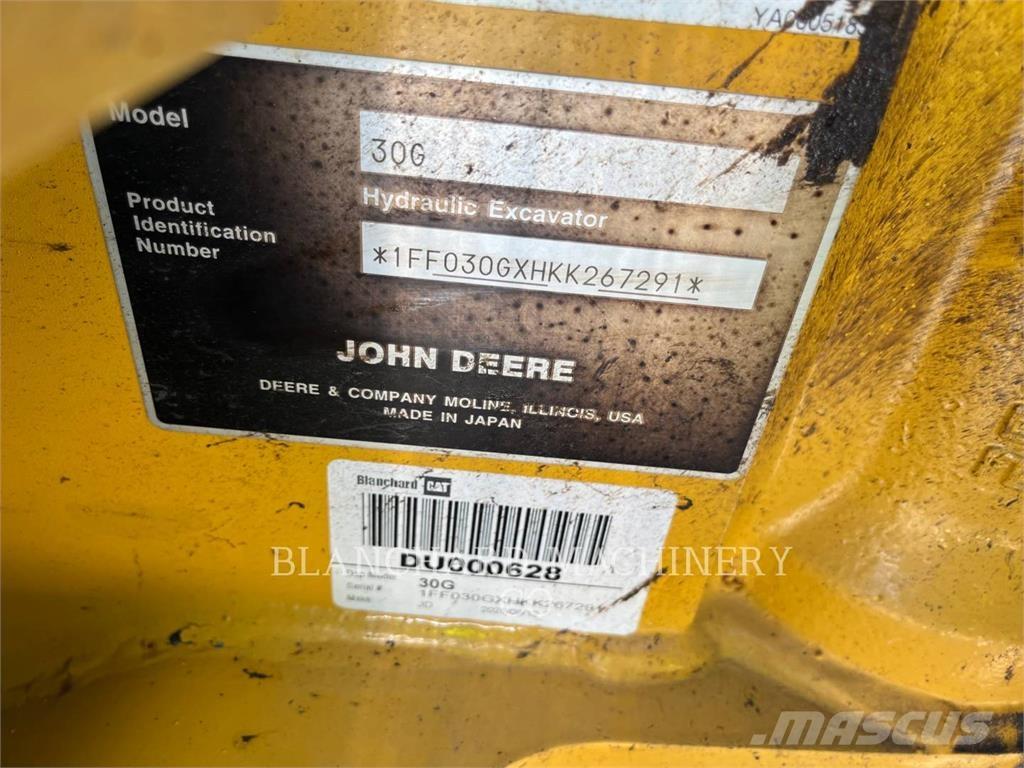 John Deere 30G Telakaivukoneet