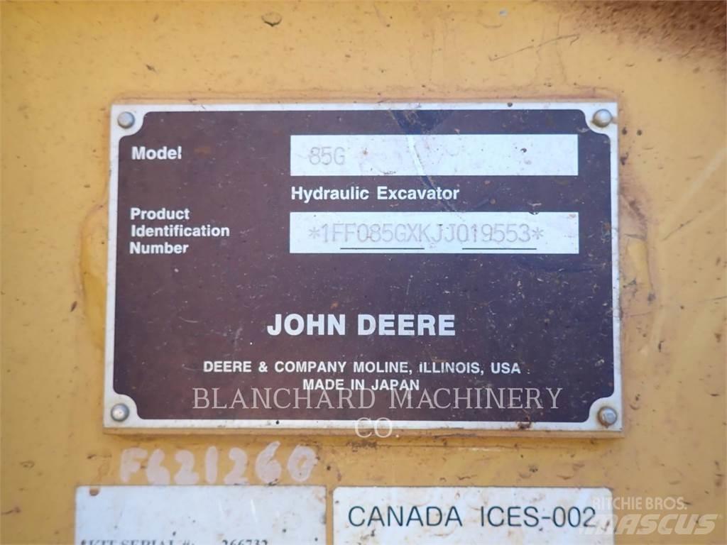 John Deere 85G Telakaivukoneet
