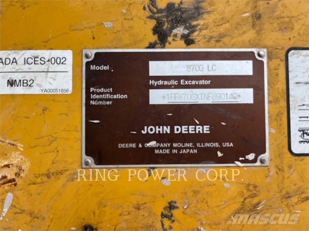 John Deere & CO. 870G Telakaivukoneet