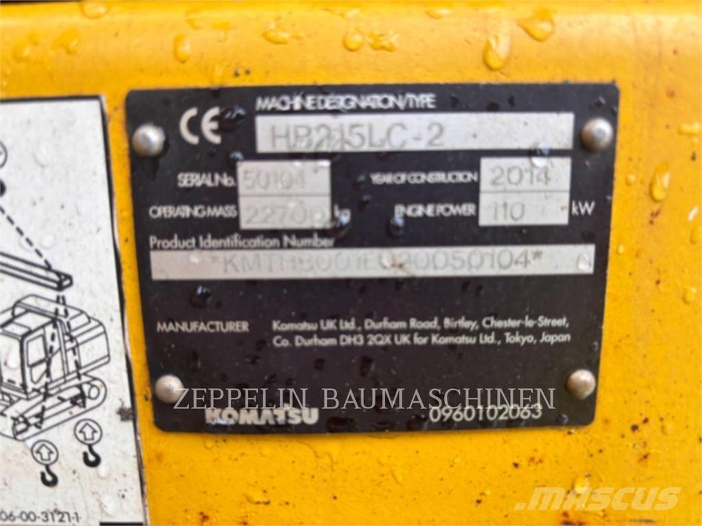 Komatsu HB215LC-2 Telakaivukoneet