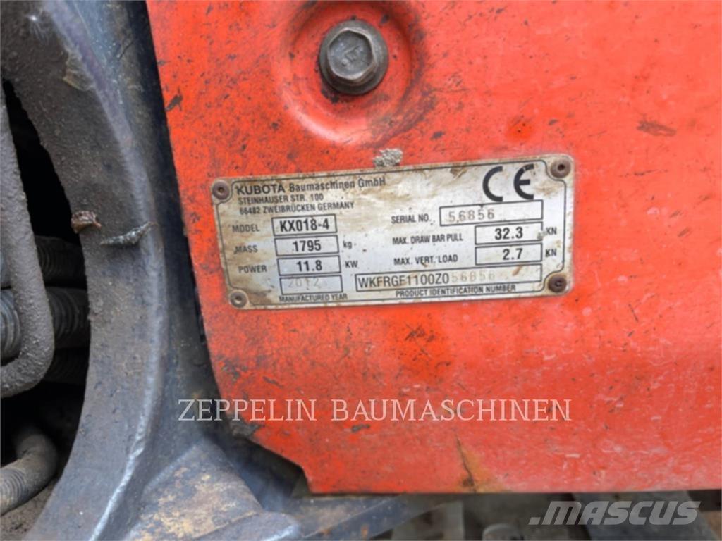 Kubota KX018-4 Telakaivukoneet