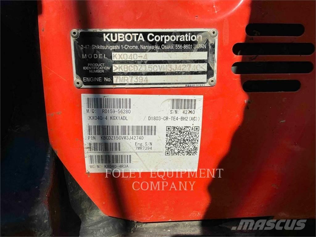 Kubota KX040-4 Telakaivukoneet