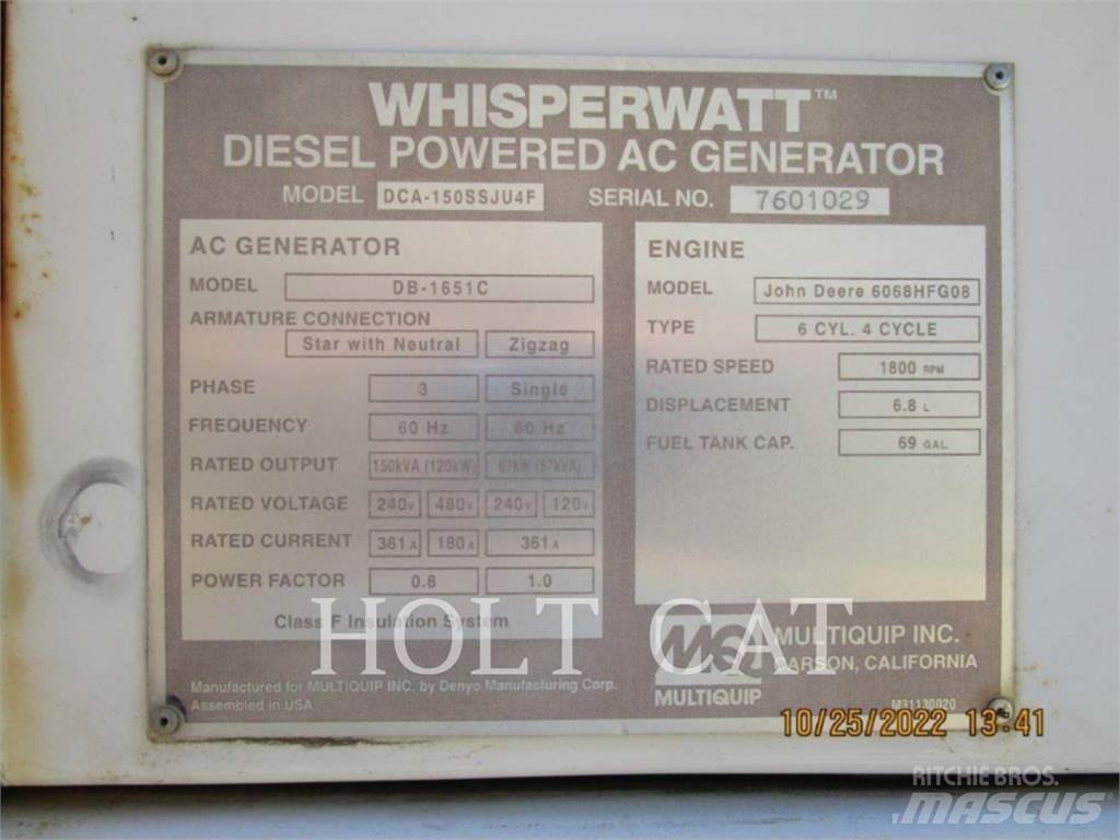 MultiQuip DCA150SSJU4F Muut generaattorit