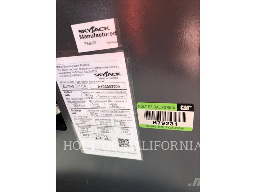 Skyjack SCISSOR40E Saksilavat