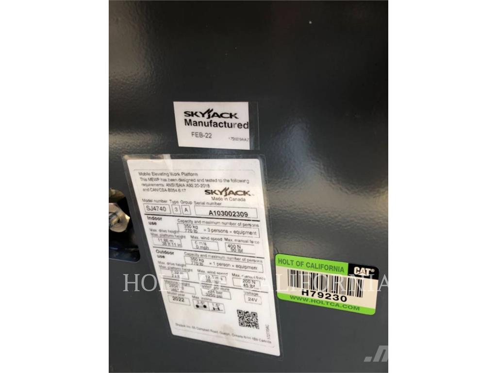 Skyjack SCISSOR40E Saksilavat