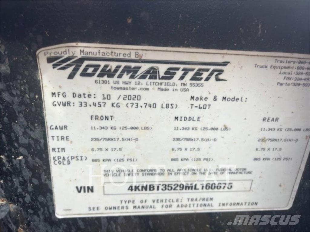 TOWMASTER T-60T Muut perävaunut