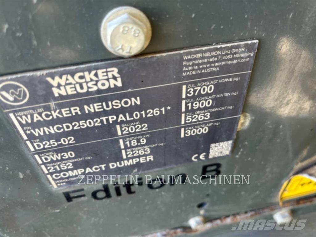 Wacker DW30 Dumpperit