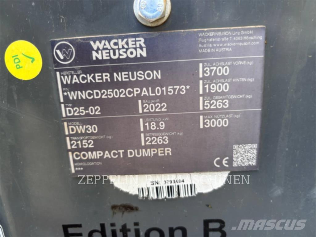 Wacker DW30 Dumpperit