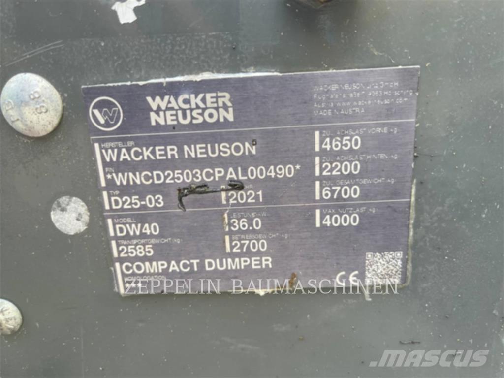 Wacker DW40 Dumpperit