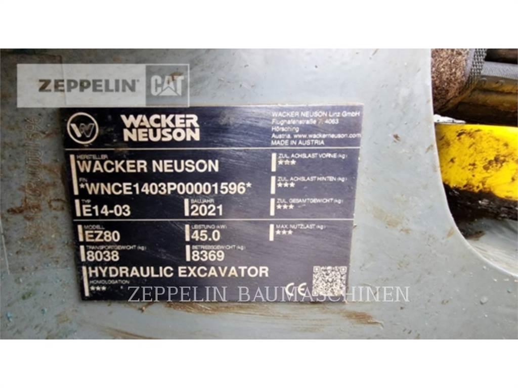 Wacker EZ80 Telakaivukoneet