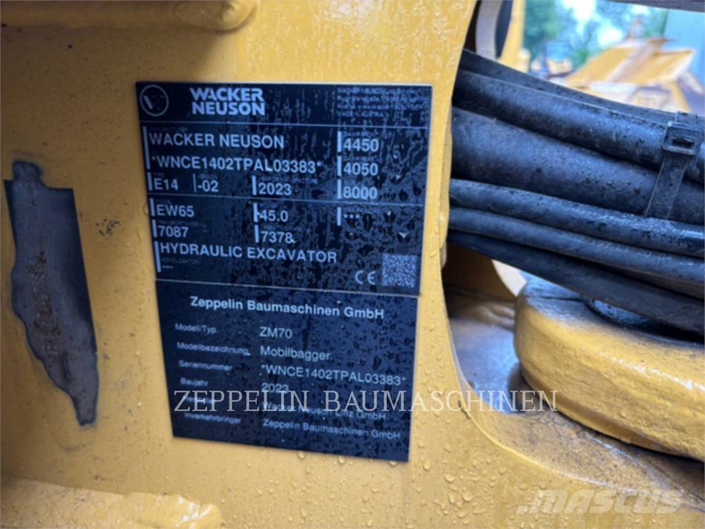 Zeppelin ZM70 Pyöräkaivukoneet