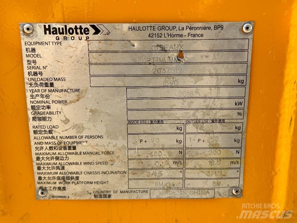 Haulotte OPTIMUM 8 Saksilavat