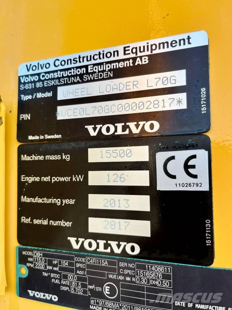 Volvo L 70 G Pyöräkuormaajat