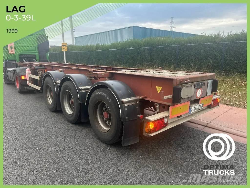 LAG 0-3-39L Konttipuoliperävaunut