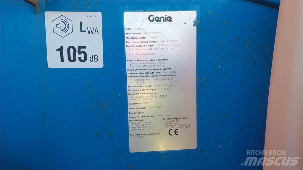 Genie S60HCE Teleskooppipuominostimet