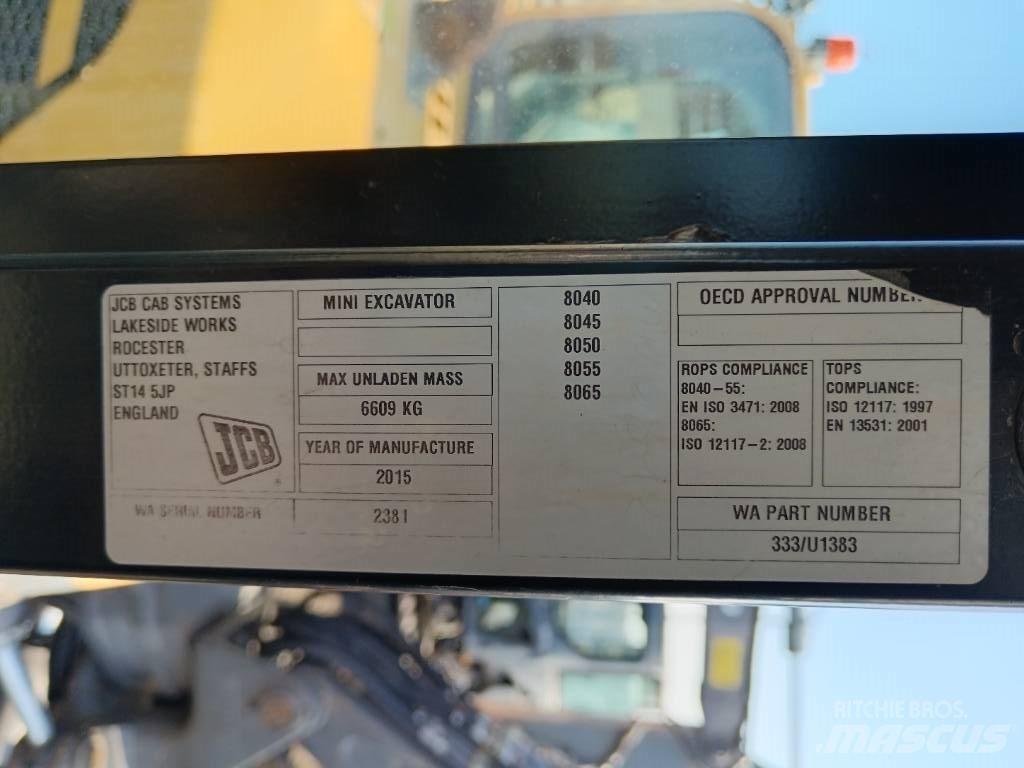 JCB 8055 RTS Minikaivukoneet < 7t