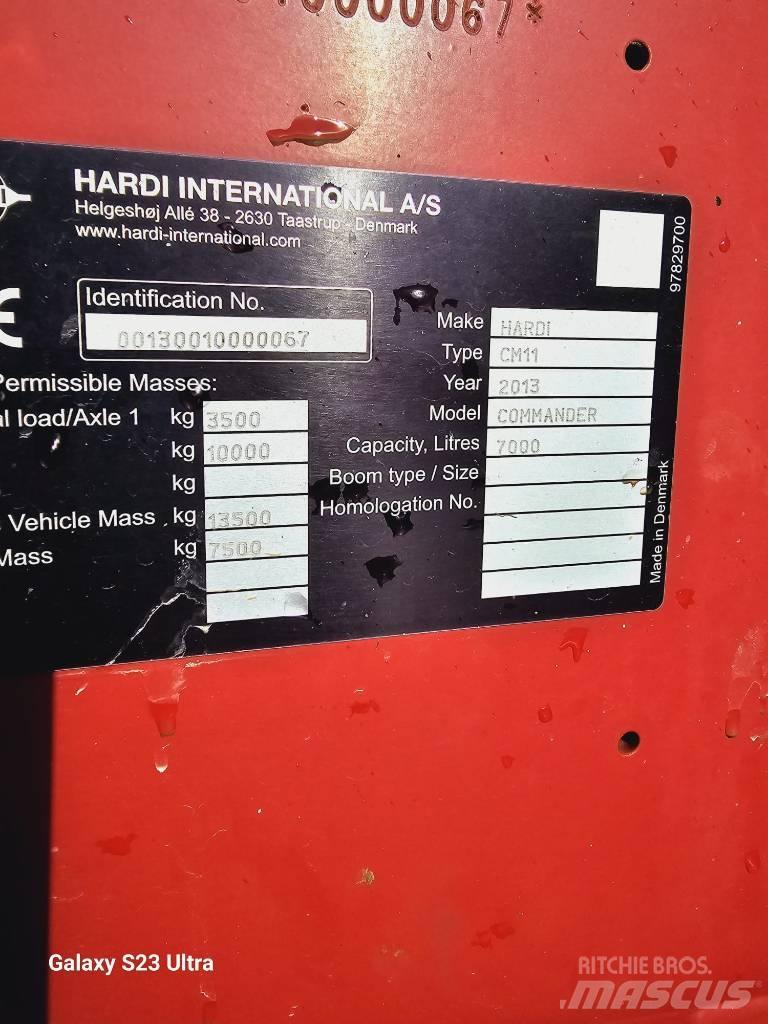 Hardi Commander 7000 Hinattavat ruiskut