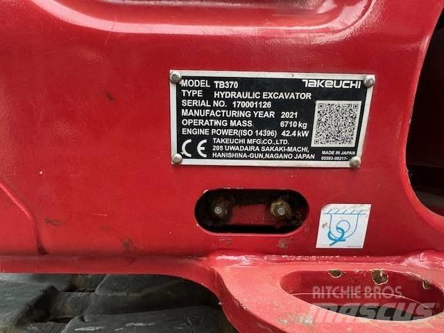 Takeuchi TB 370 Midikaivukoneet 7t - 12t