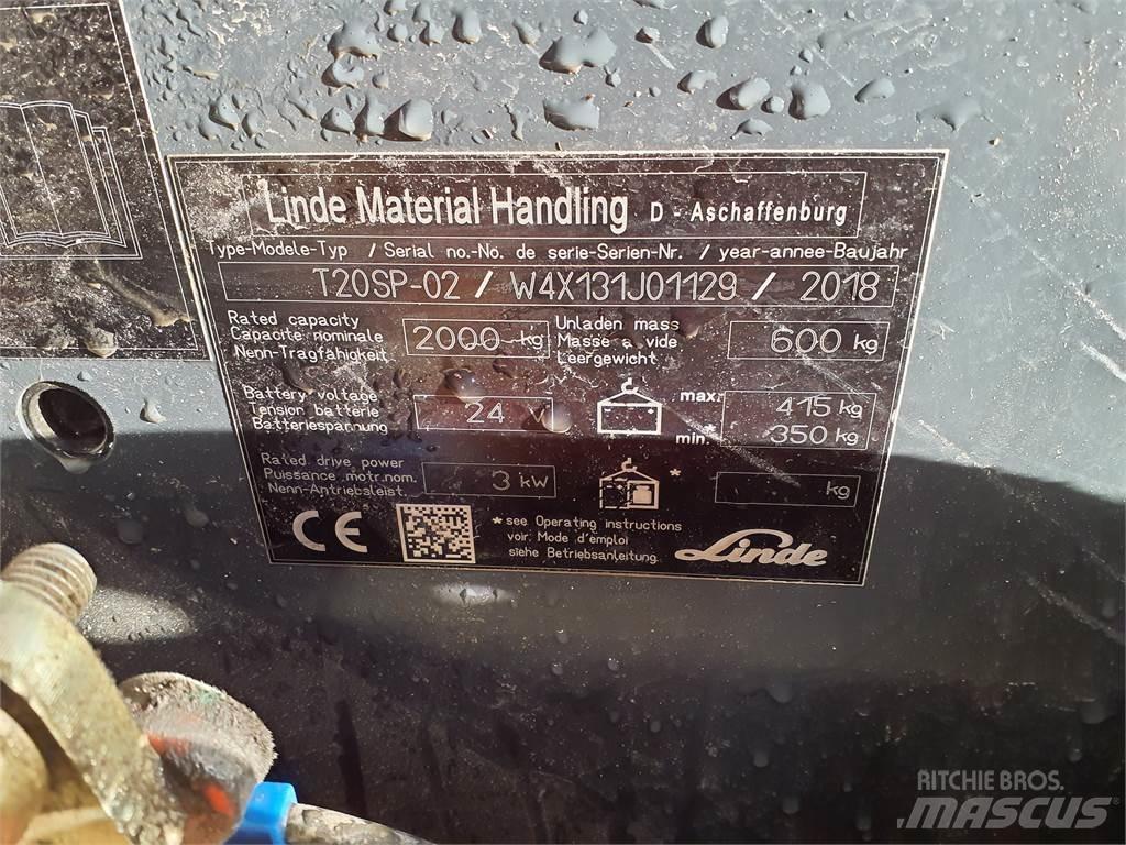 Linde T20SP kurz Lavansiirtotrukit