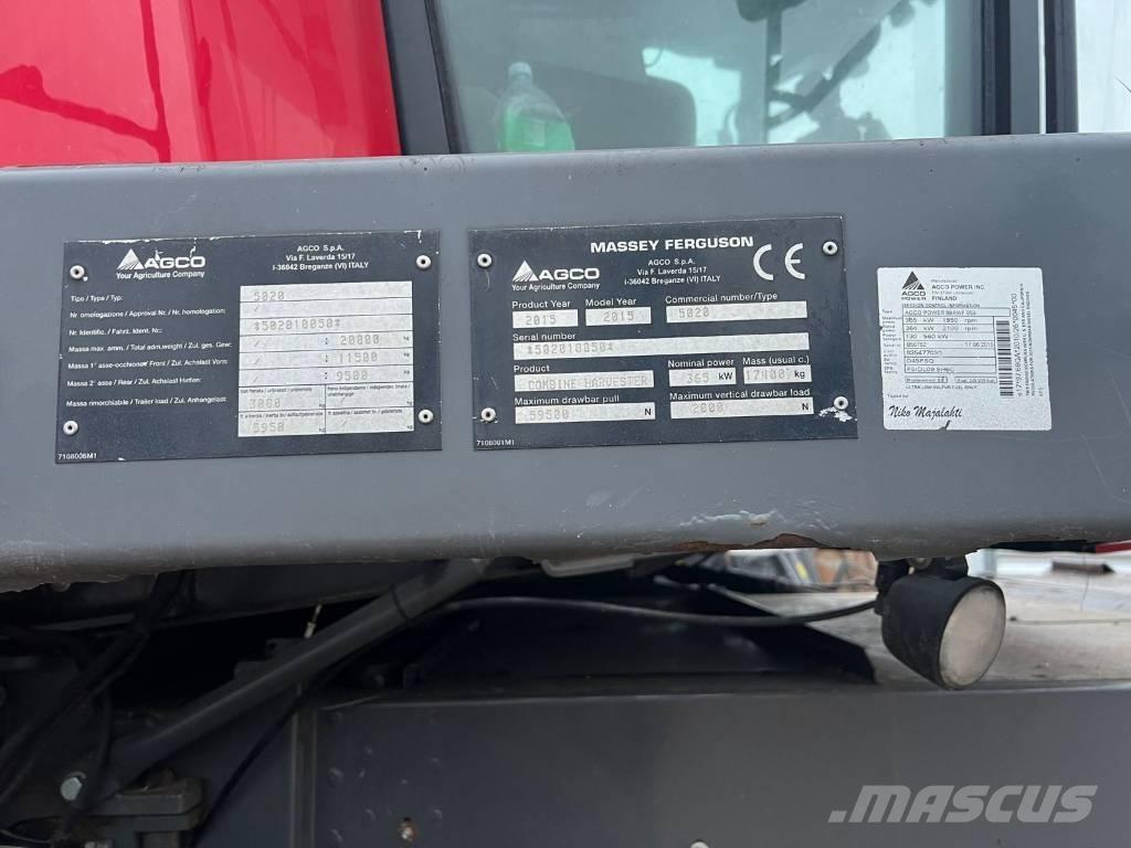 Massey Ferguson 9380 Leikkuupuimurit