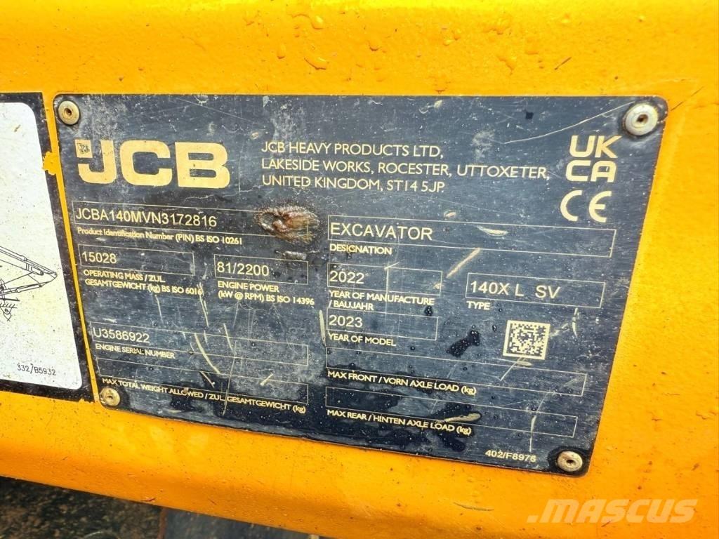 JCB 140 X Telakaivukoneet