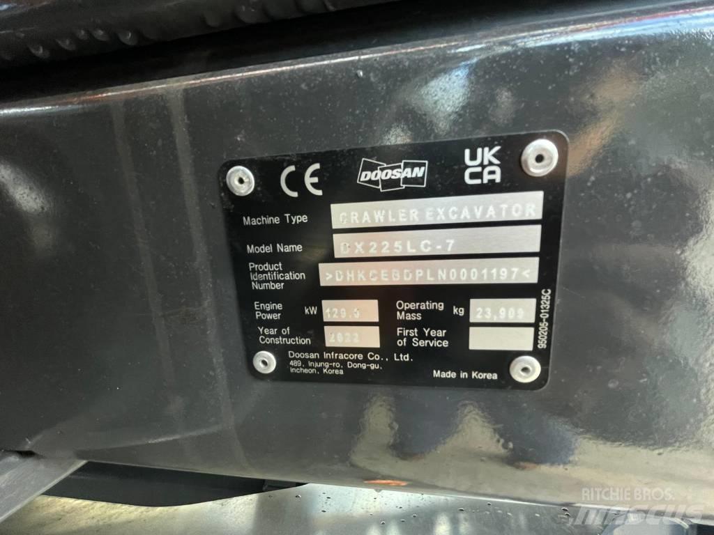 Doosan DX225LC-7 Telakaivukoneet