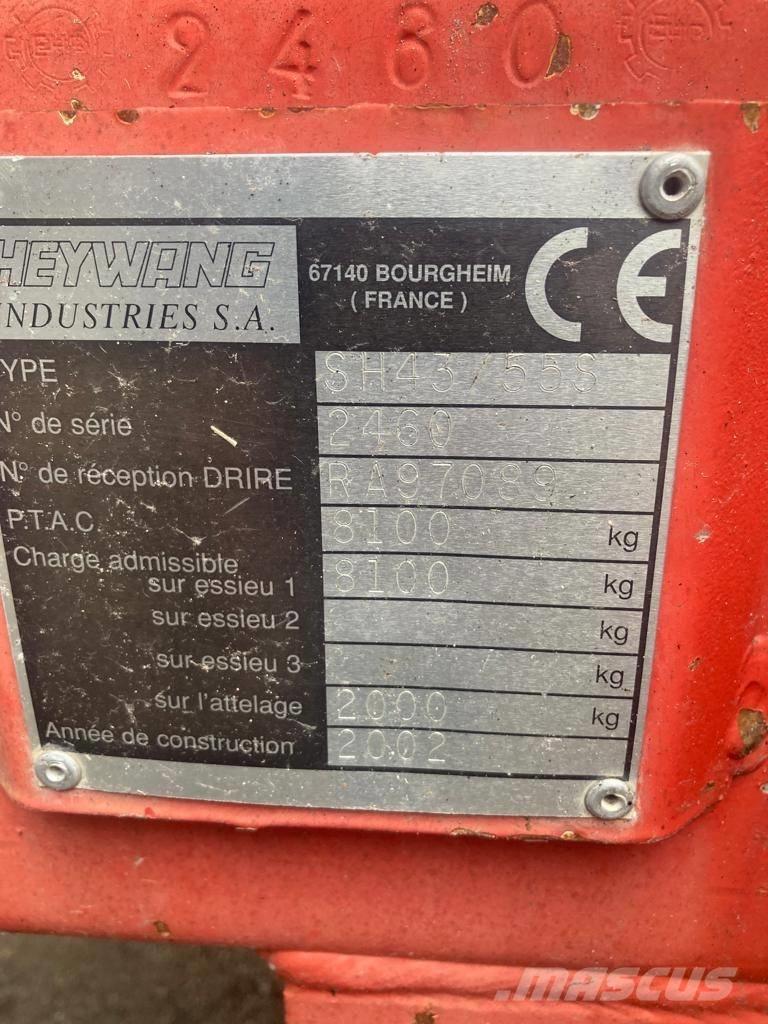 Heywang SH 43/55 S Kuivalannan levittimet