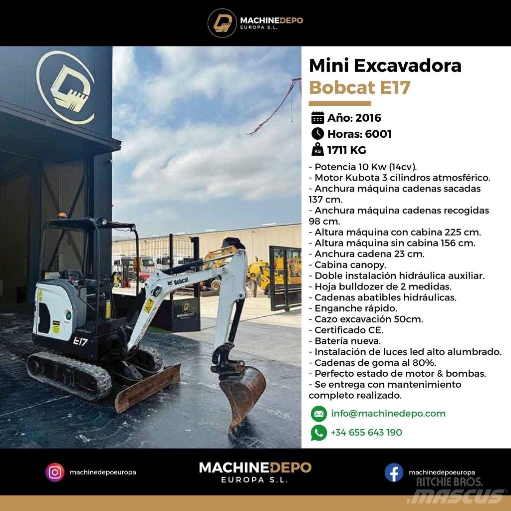 Bobcat E 17 Minikaivukoneet < 7t