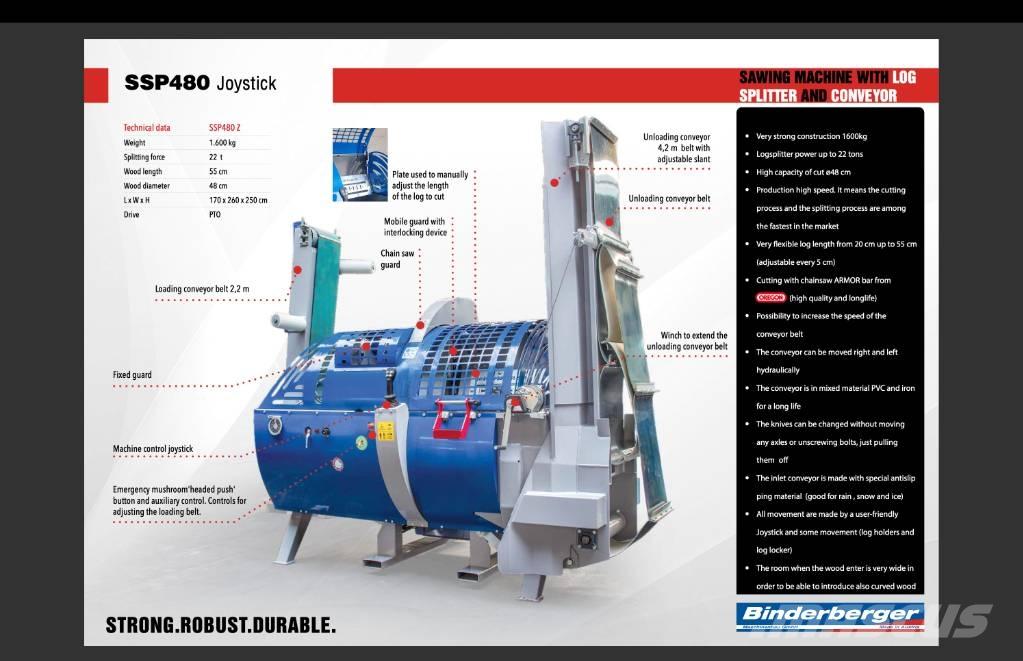 Binderberger SSP 480 Pilkekoneet, klapikoneet, hakkurit ja sirkkelit