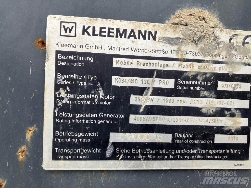 Kleemann MC 120 Z Mobiilimurskaimet