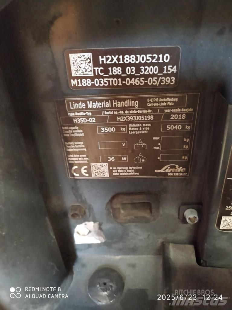 Linde H 35 D Dieseltrukit