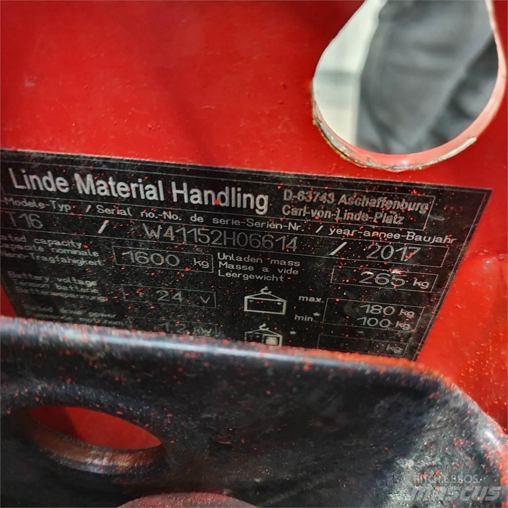 Linde T16 Lavansiirtotrukit