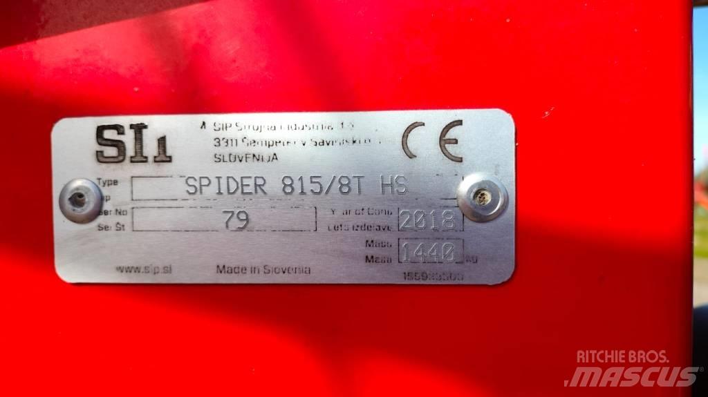 SIP SPIDER 815|8 T Pöyhimet ja haravat