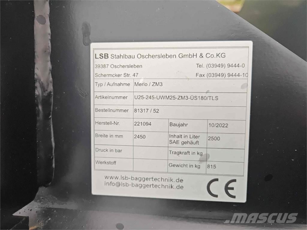 LSB U25-245 Etukuormaimen varusteet
