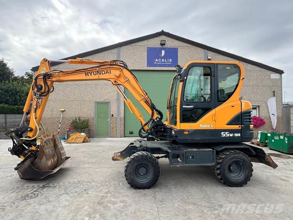 Hyundai R55W-9A Pyöräkaivukoneet