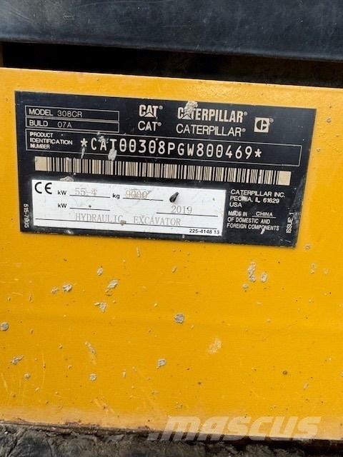 CAT 308 CR Midikaivukoneet 7t - 12t