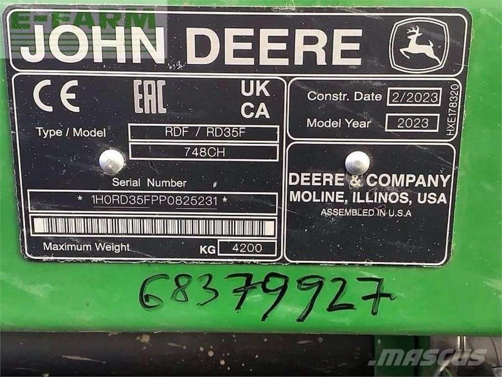 John Deere s 780 Leikkuupuimurit