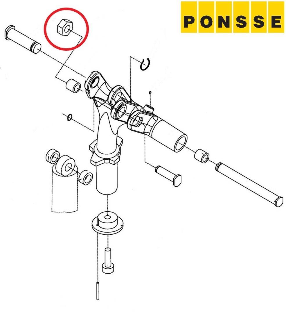 Ponsse 0008888 Alusta ja jousitus