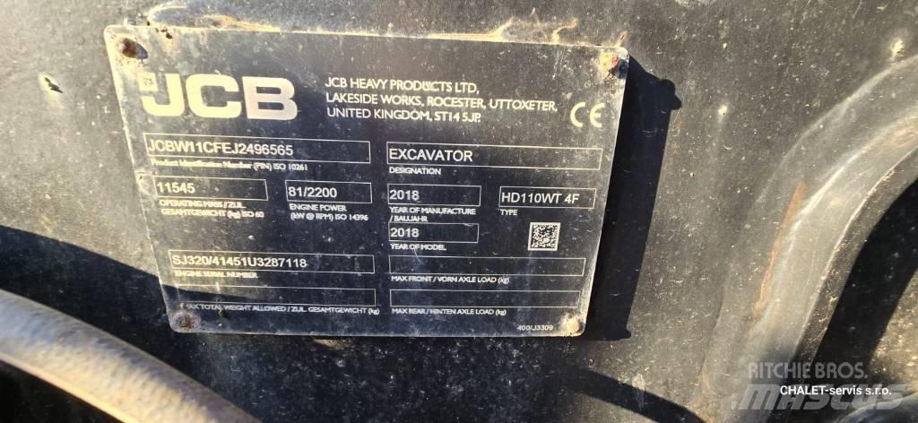 JCB 110 W Hydradig Pyöräkaivukoneet