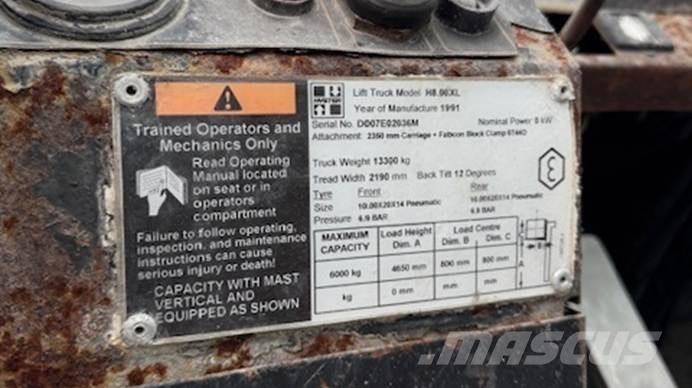 Hyster H 8.00 XL 5 Ajettavat pinoamisvaunut